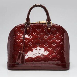 Louis Vuitton Rouge Fauviste Monogram Vernis Alma PM Bag